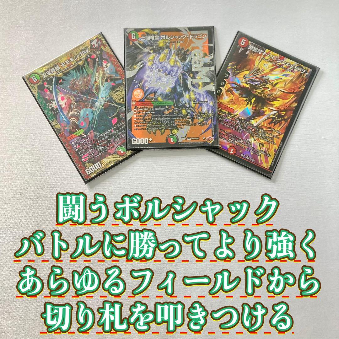 デュエマ 本格構築 【赤緑王闘ボルシャック】 デッキ＆二重スリーブ