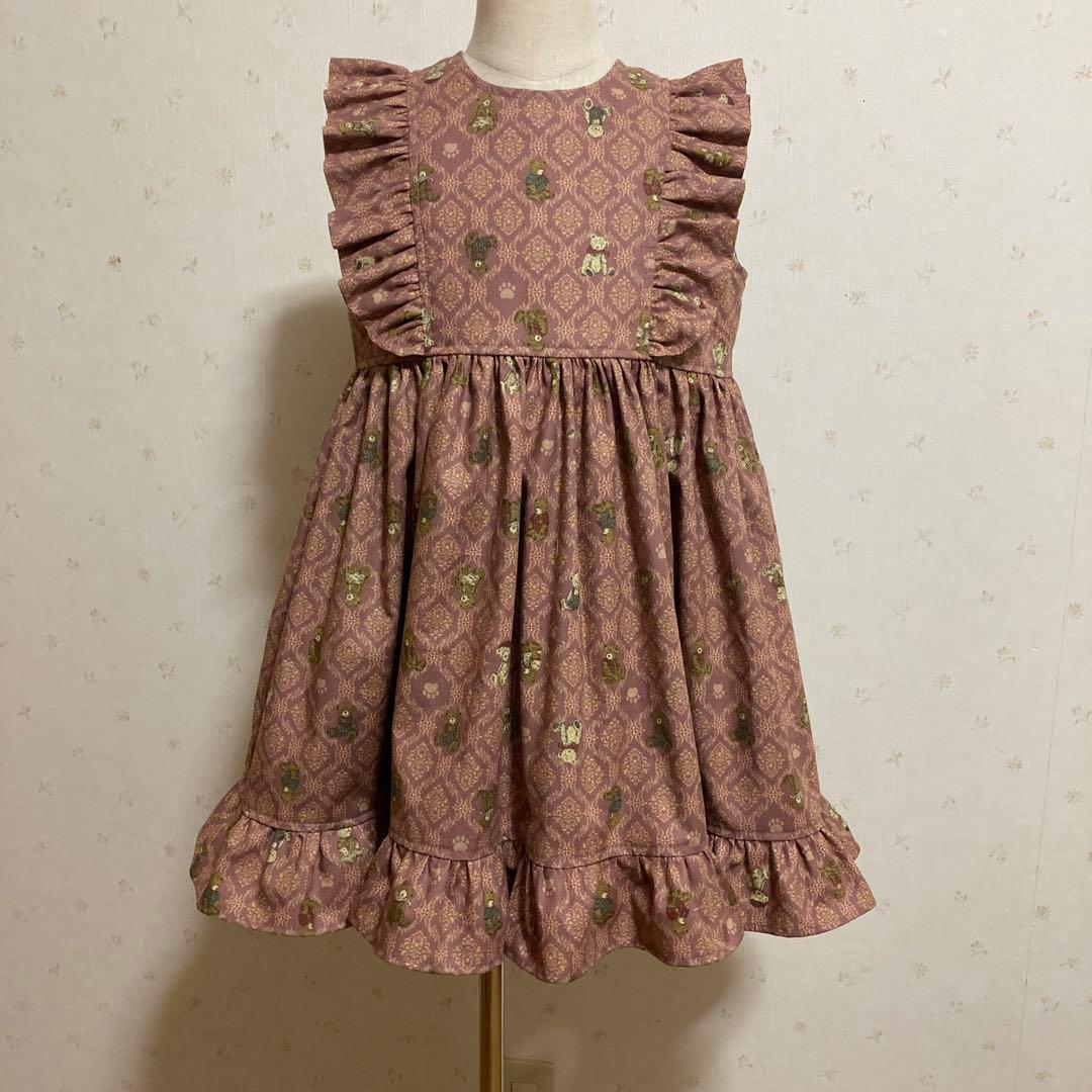 いちごどろぼう　スタンドカラーシャツ　ワンピース　２着