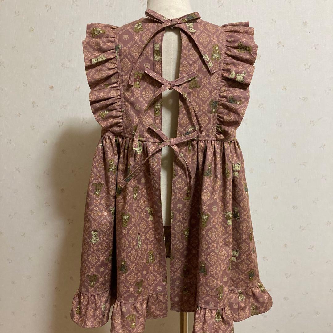 いちごどろぼう　スタンドカラーシャツ　ワンピース　２着