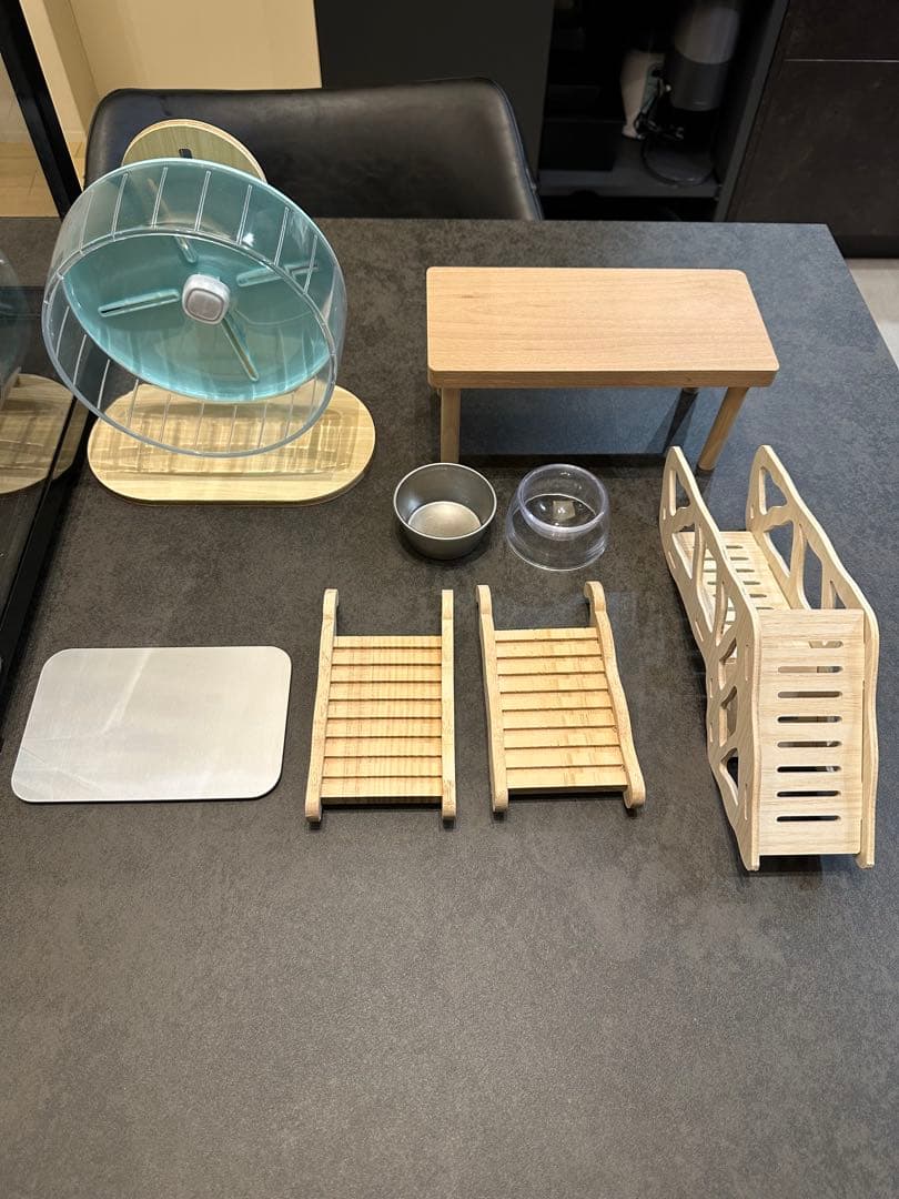 ハムスター育成セットまとめ売り（BUCATSTATE 80センチ ケージ黒）