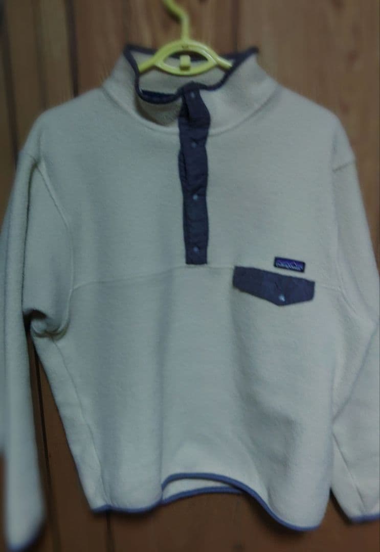 渋*男様 90sUSA製 Patagonia スナップT シンチラ L クリーム