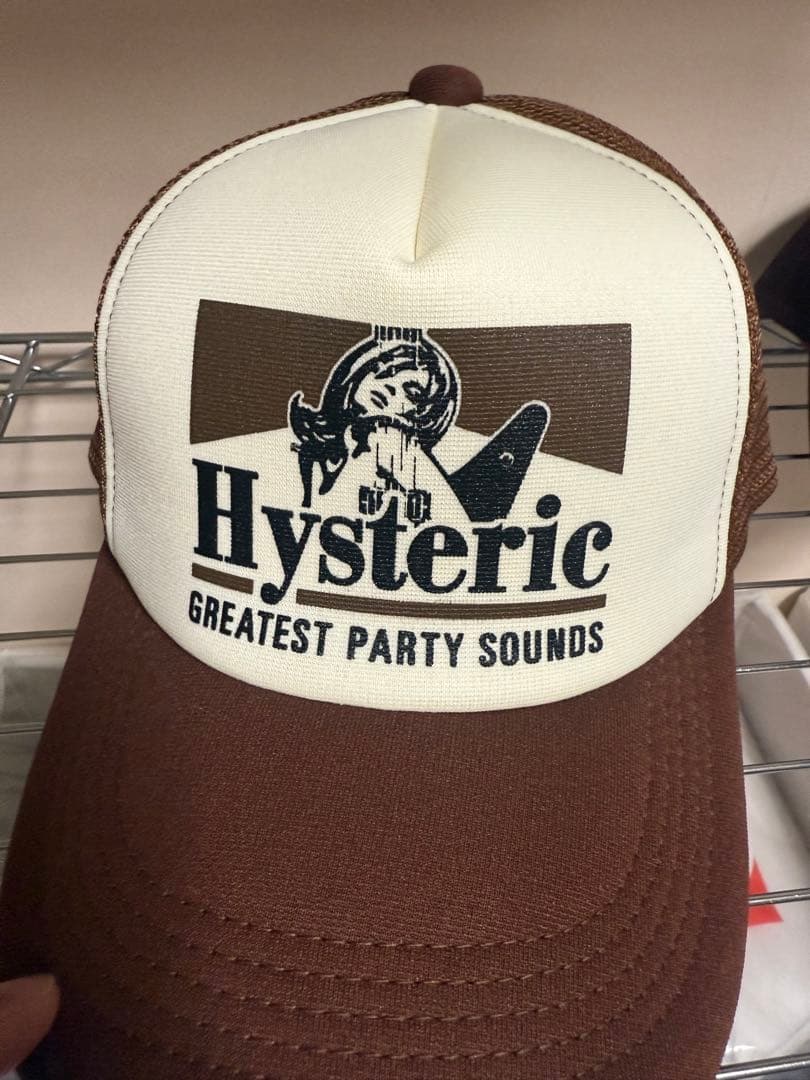 ヒステリックグラマー メッシュキャップ ブラウン