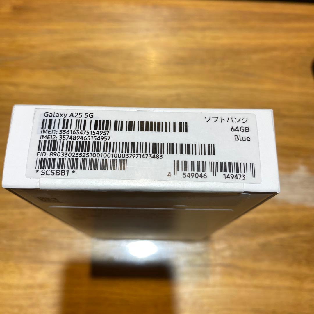 【未使用】Samsung Galaxy A25 5G 64GB Blue 本体