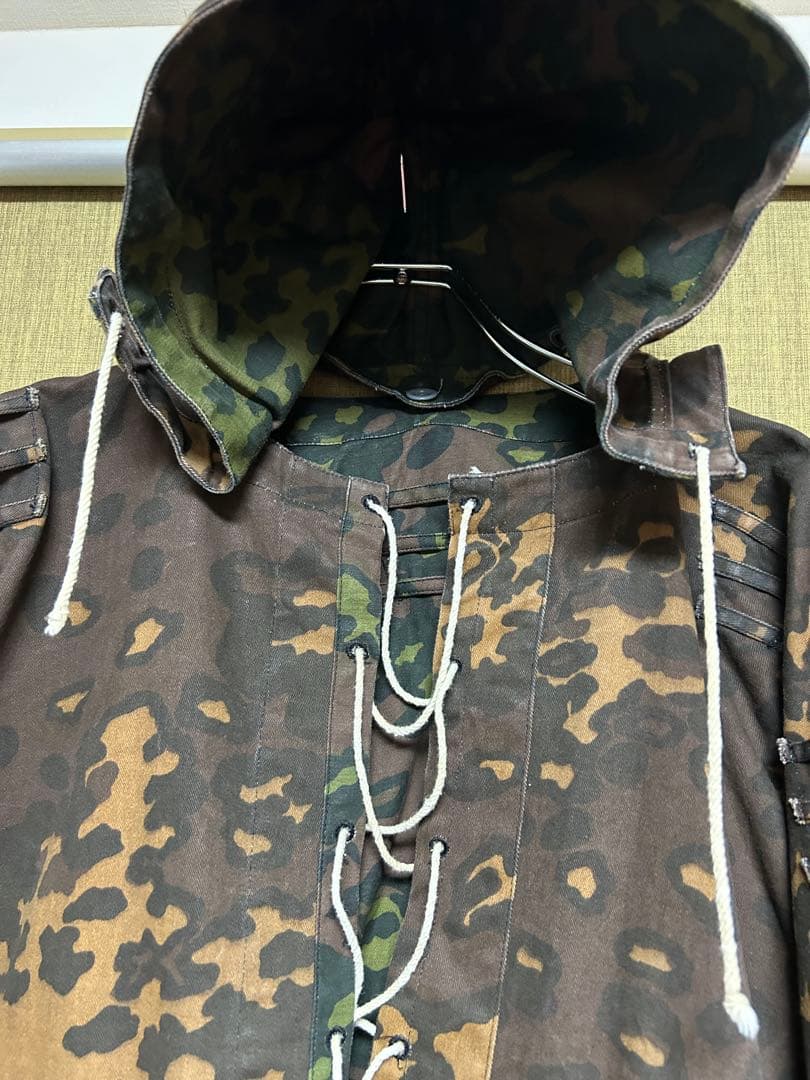 ナチス　ドイツ軍　オークリーフカモ　スモック　リバーシブル