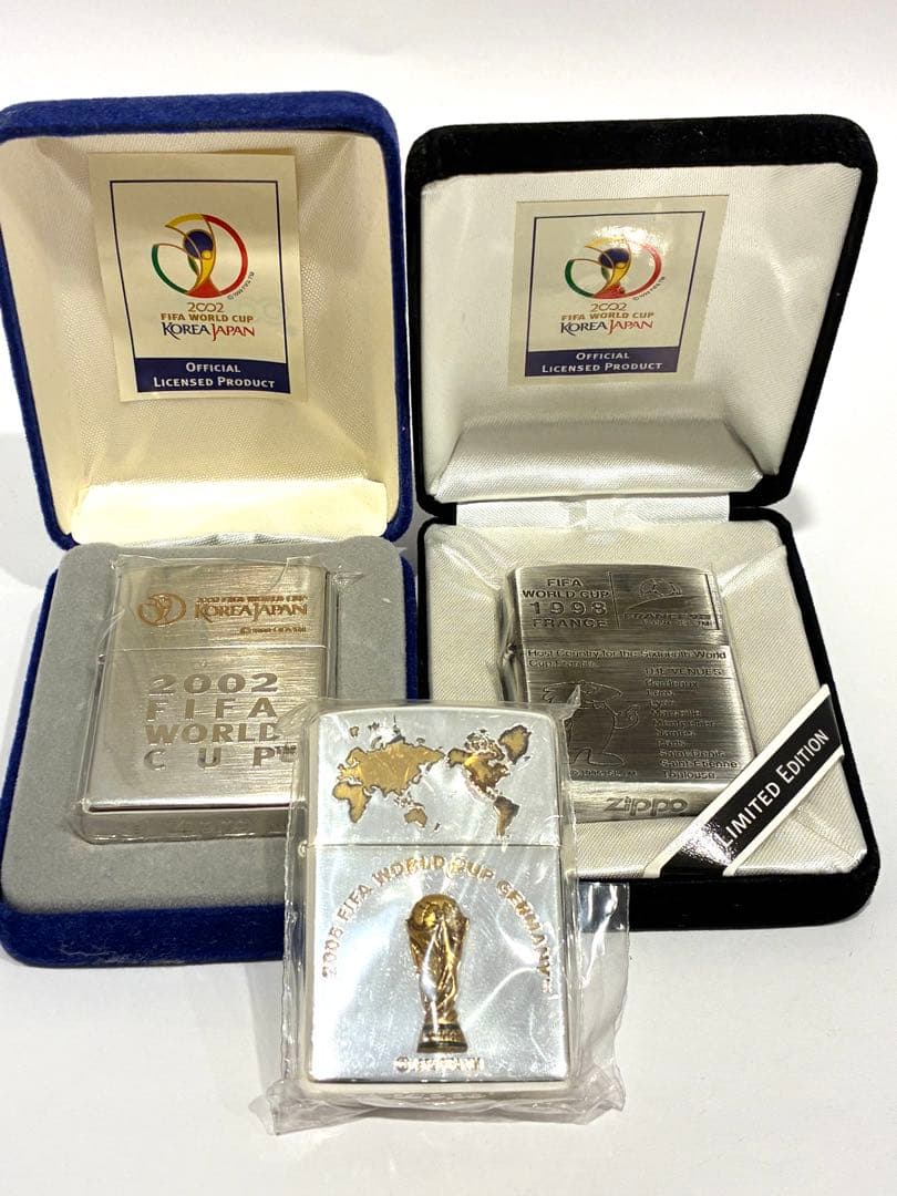 ⓋZIPPO　FIFA　ワールドカップ記念ライター　3点セット