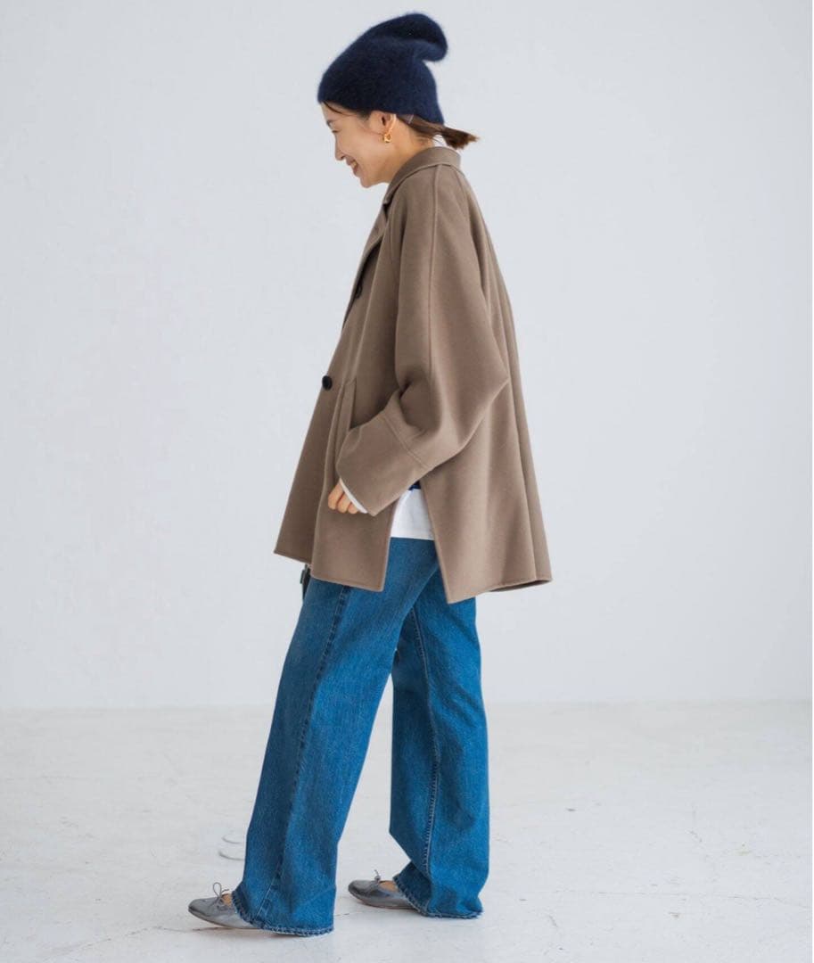 【IENA】スーパー160ダブルフェイスショートコート