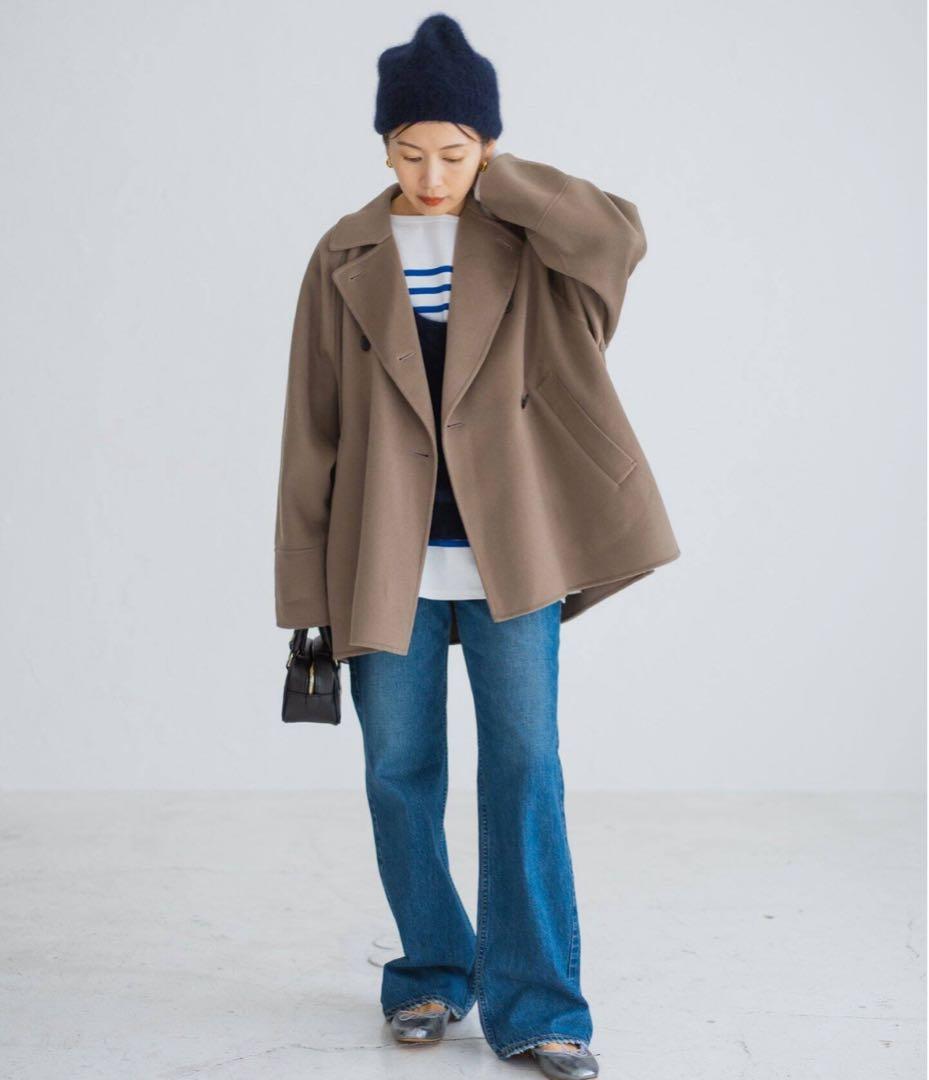 【IENA】スーパー160ダブルフェイスショートコート