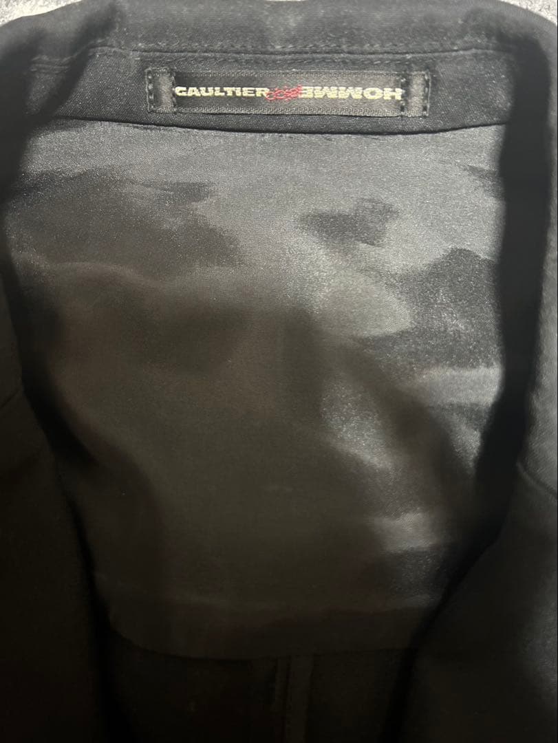 GAULTIER HOMME テーラードジャケット 48 黒