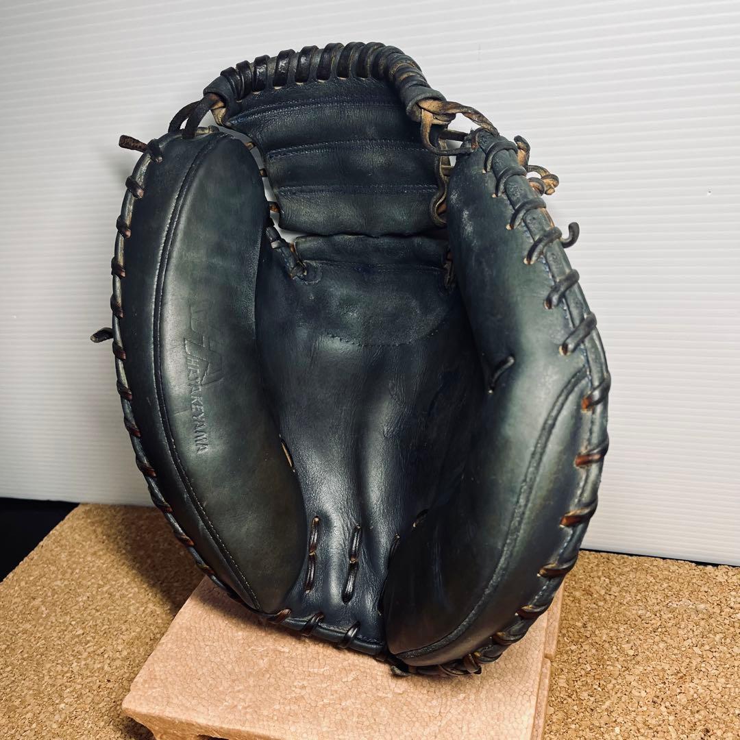 ハタケヤマ硬式捕手ミット／真心ブラック／一般.大人用