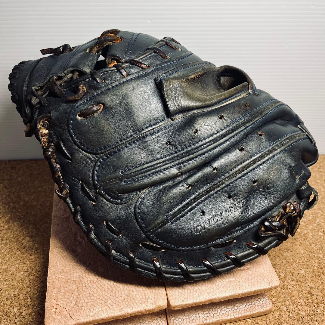 ハタケヤマ硬式捕手ミット／真心ブラック／一般.大人用