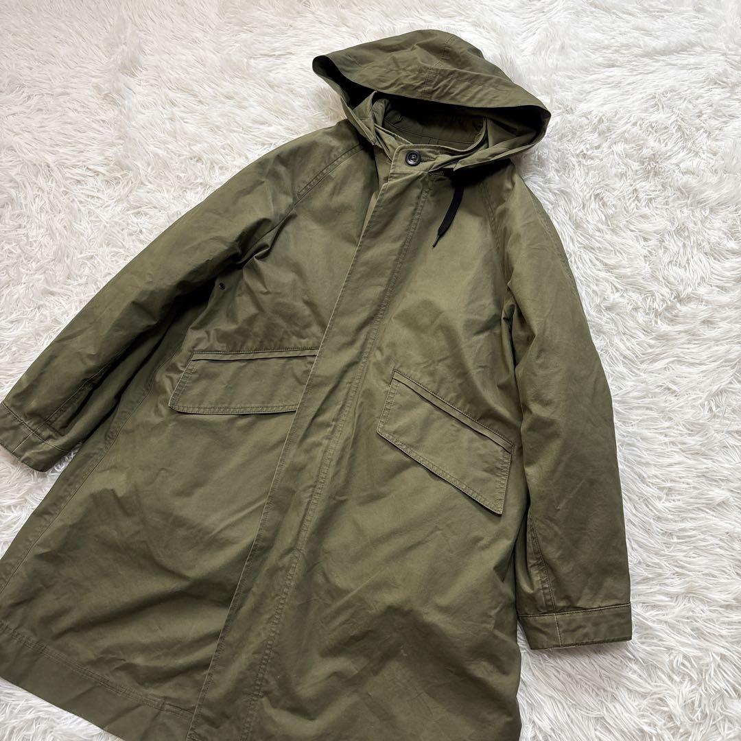 MHL.エムエイチエル ライナー付き モッズコート カーキ　L