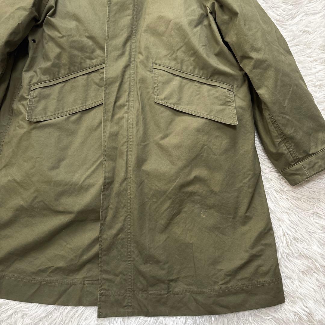 MHL.エムエイチエル ライナー付き モッズコート カーキ　L