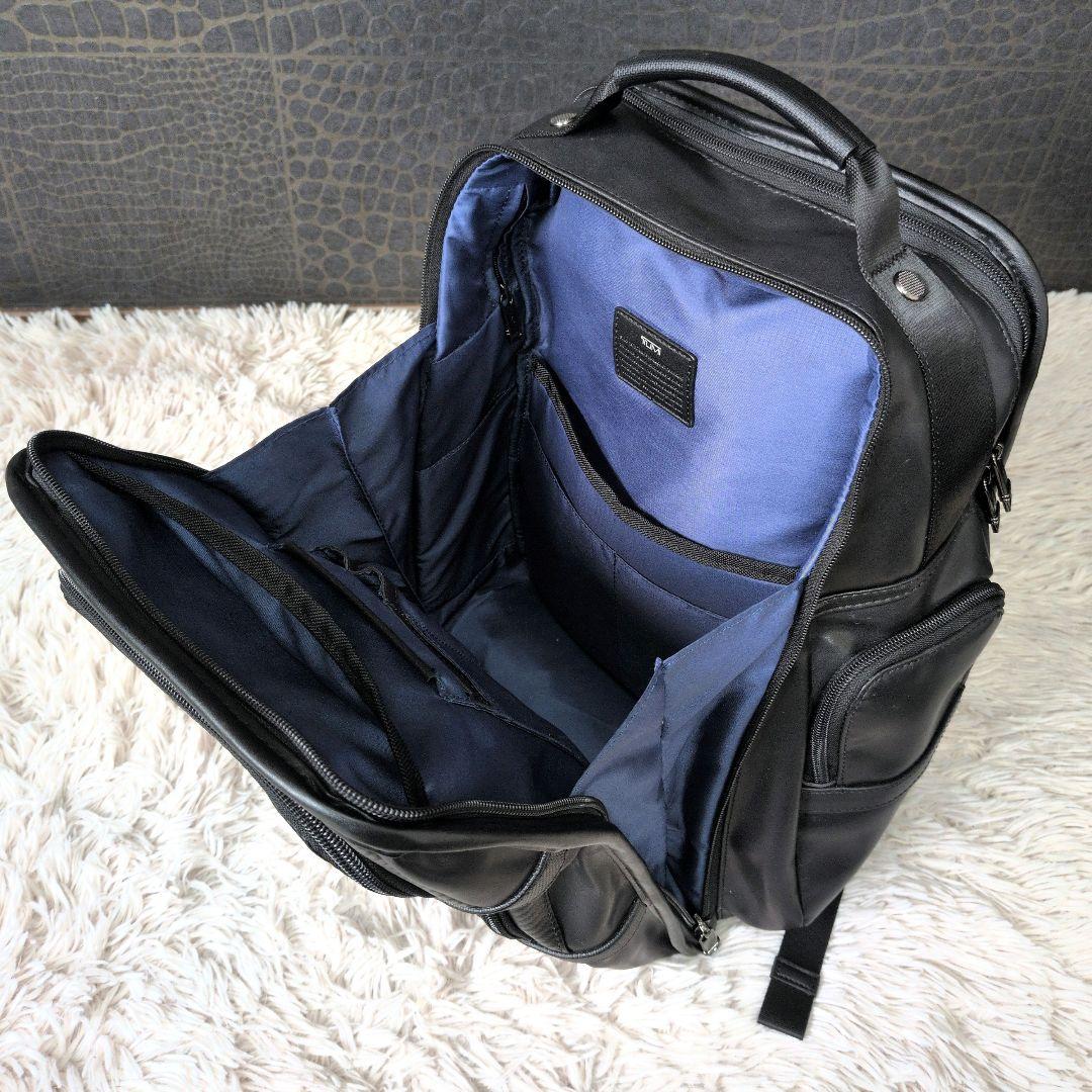 【美品】トゥミ リュック ALPHA3 カーボンレザー ビジネス 正規品