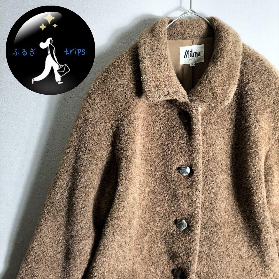 【fin.】　ピーコート　キャメル　ブラウン　ワントーン