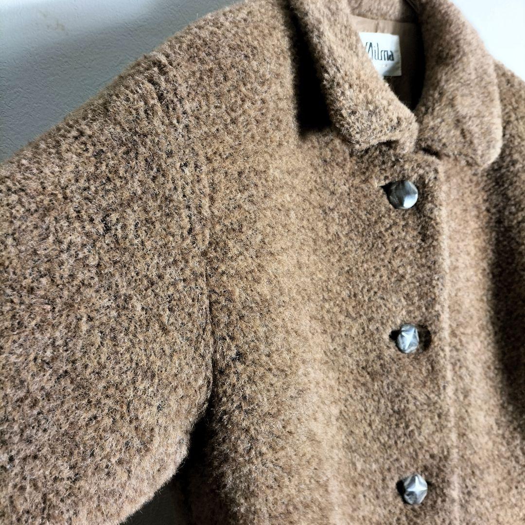 【fin.】　ピーコート　キャメル　ブラウン　ワントーン