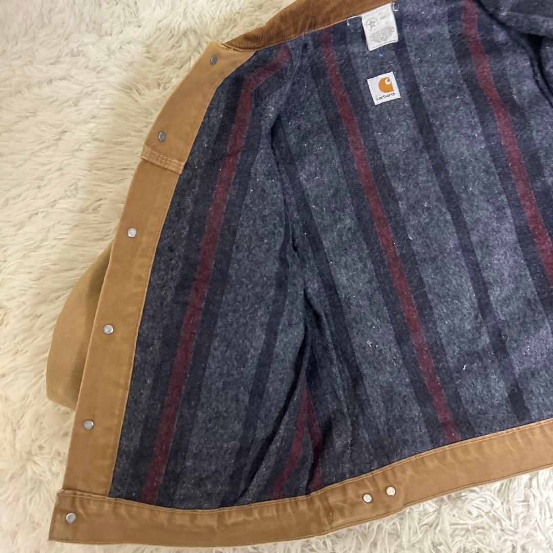 【美品】Carhartt 裏地ブランケット3rd トラッカージャケット 42