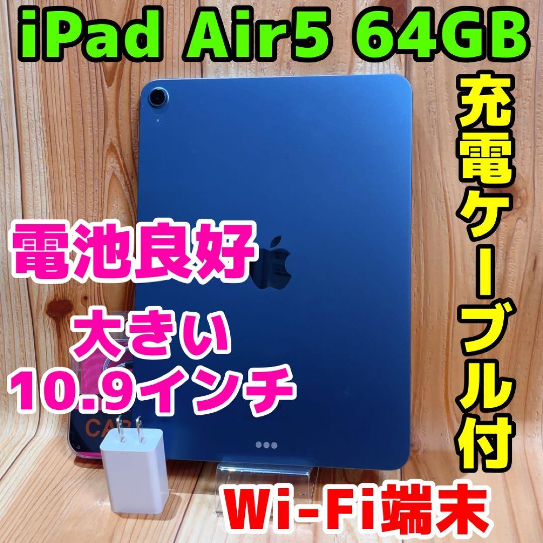 Wi-Fi 本体 iPad Air 5 64 GB 371 ブルー 電池良好