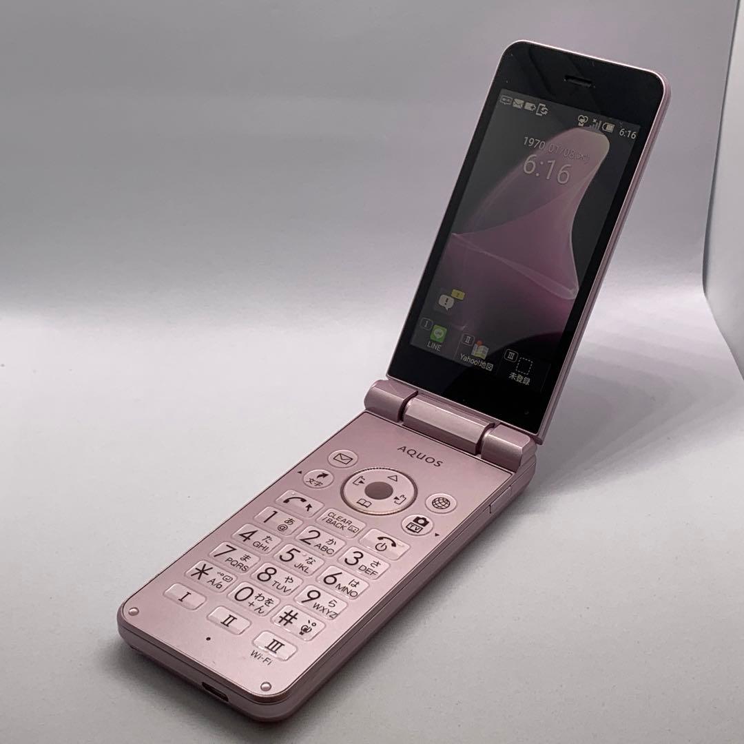 AQUOS ケータイ2 601SH ピンク SIMフリー SIMロック解除済み