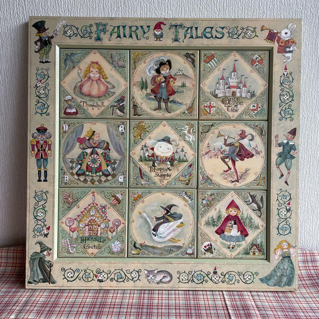 トールペイント　不思議の国のアリス　ヴィンテージアート