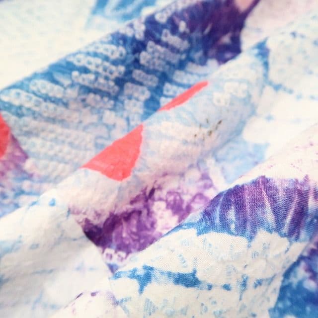 ｍ1951＊有松鳴海絞り 夏着物 綿 手縫い仕立て 高級浴衣