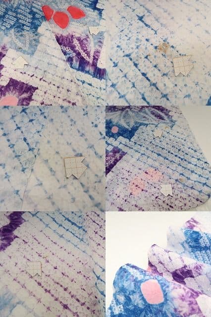 ｍ1951＊有松鳴海絞り 夏着物 綿 手縫い仕立て 高級浴衣