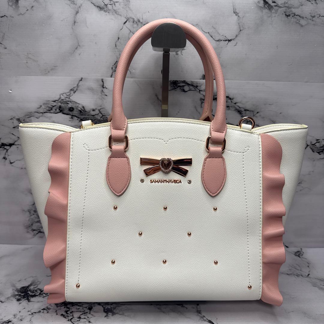 (未使用品)大人気、サマンサベガ、2wayバッグ、フリル、人気色、限定色、完売品