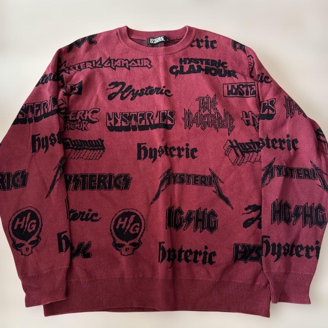MSH02　HYSTERIC GLAMOUR ロゴニット　L