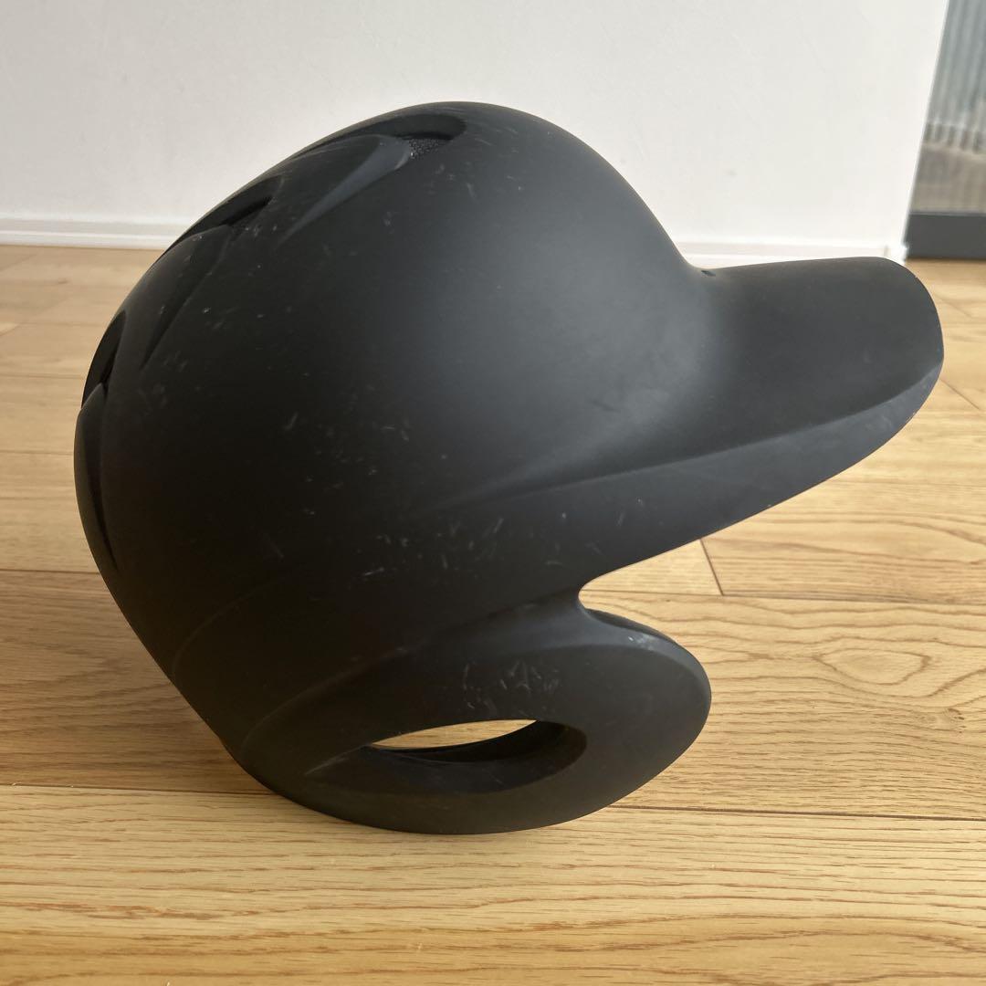 【2個セット】SSK 軟式野球　ヘルメット　両耳　M 艶消し　黒　袋付き