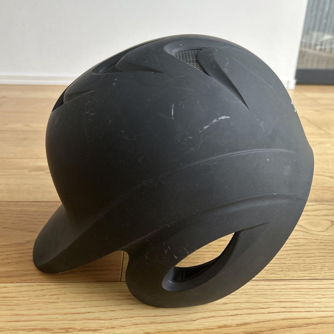 【2個セット】SSK 軟式野球　ヘルメット　両耳　M 艶消し　黒　袋付き
