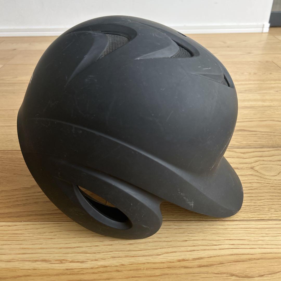 【2個セット】SSK 軟式野球　ヘルメット　両耳　M 艶消し　黒　袋付き