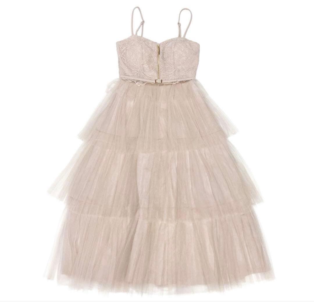 ROBE de FLEURS ローブドフルール ロングキャバドレス DE3445