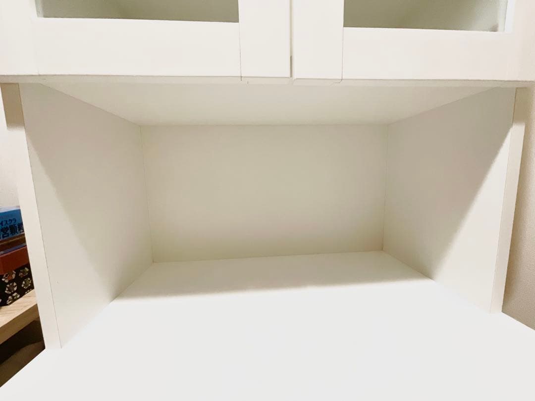 ホワイト食器棚 ニトリ　キッチンダイニングボード（ソレル 70DB WH）