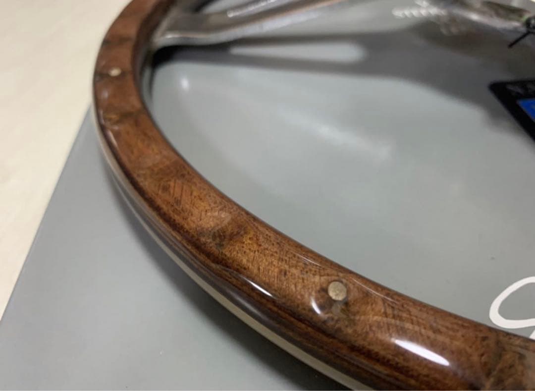 【新品】ウッドステアリング【36.5Φ】ヴィンテージ　旧車　現行車等に