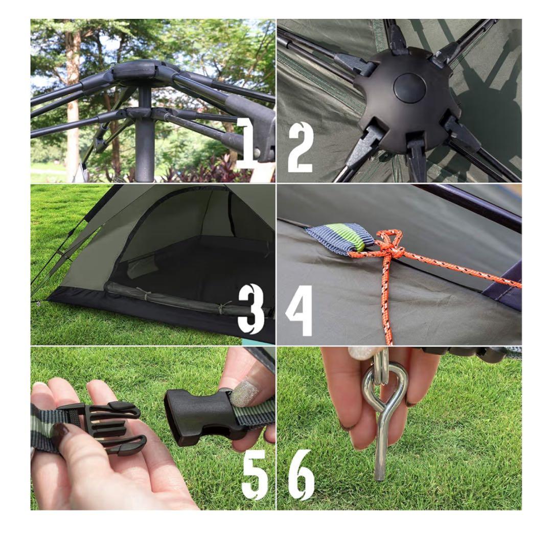 【11月限定価格】YACONE ワンタッチテント簡単設営 2WAY 4人用 軽量