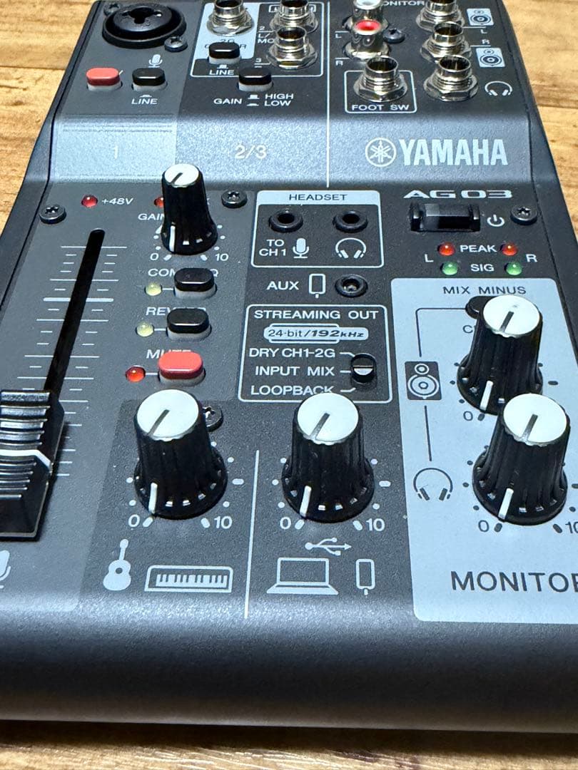 YAMAHA AG03 MK2ライブストリーミングミキサー