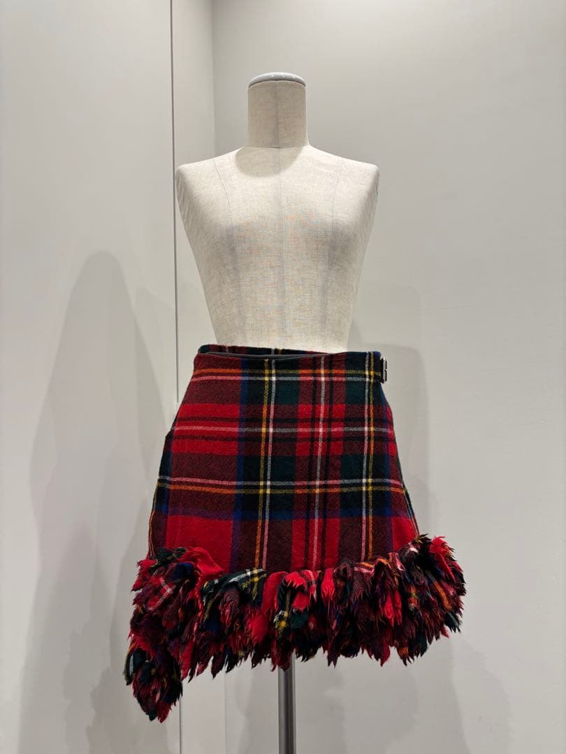 ［00AW］コムデギャルソン　タータンチェック巻きスカート　アーカイブ