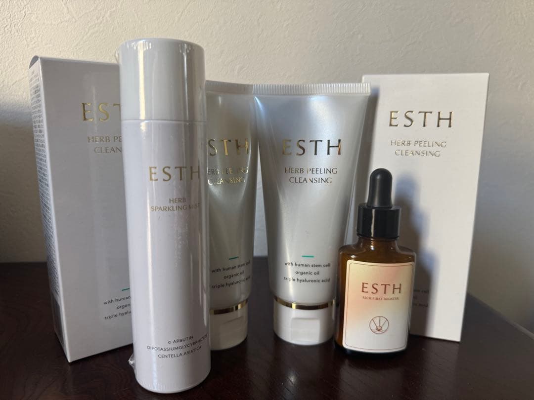 ESTH クレンジング 120g×4本 & 化粧水90g＆導入美容液30ml