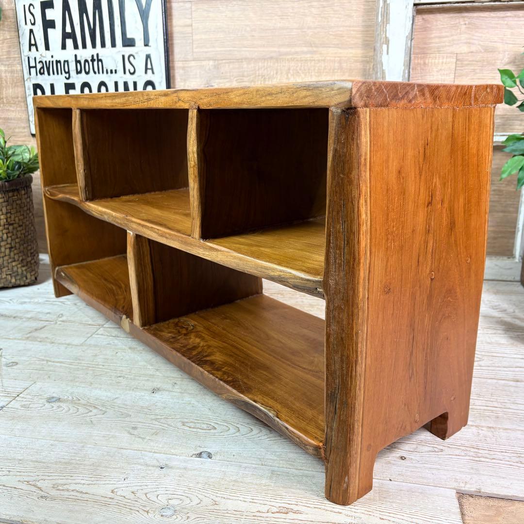オールドチーク天然無垢材ナチュラルウッドテレビ台サイドボード飾り棚テーブル木製