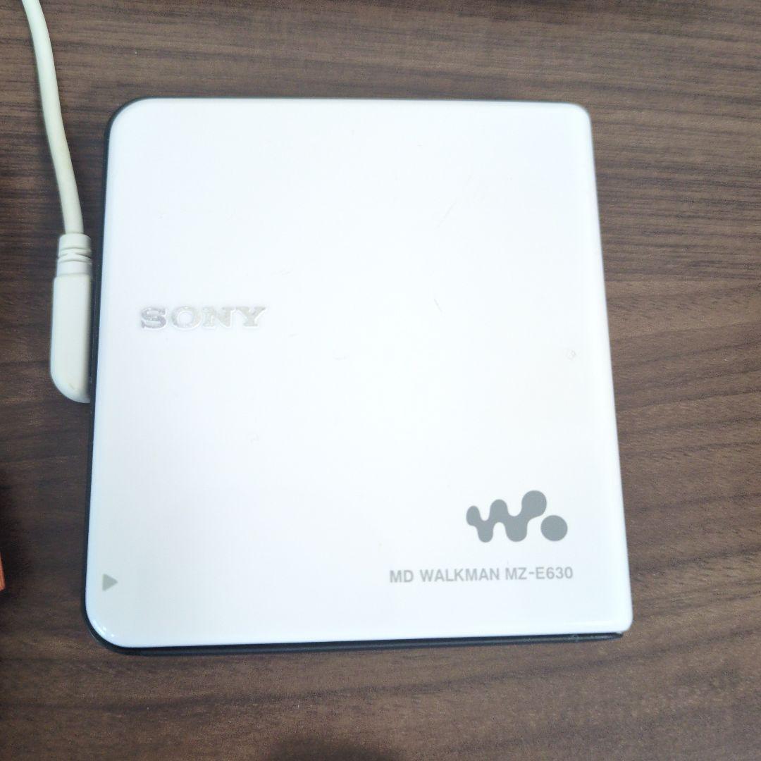 SONY　MDウォークマンMZ-E630 ホワイト　※難あり