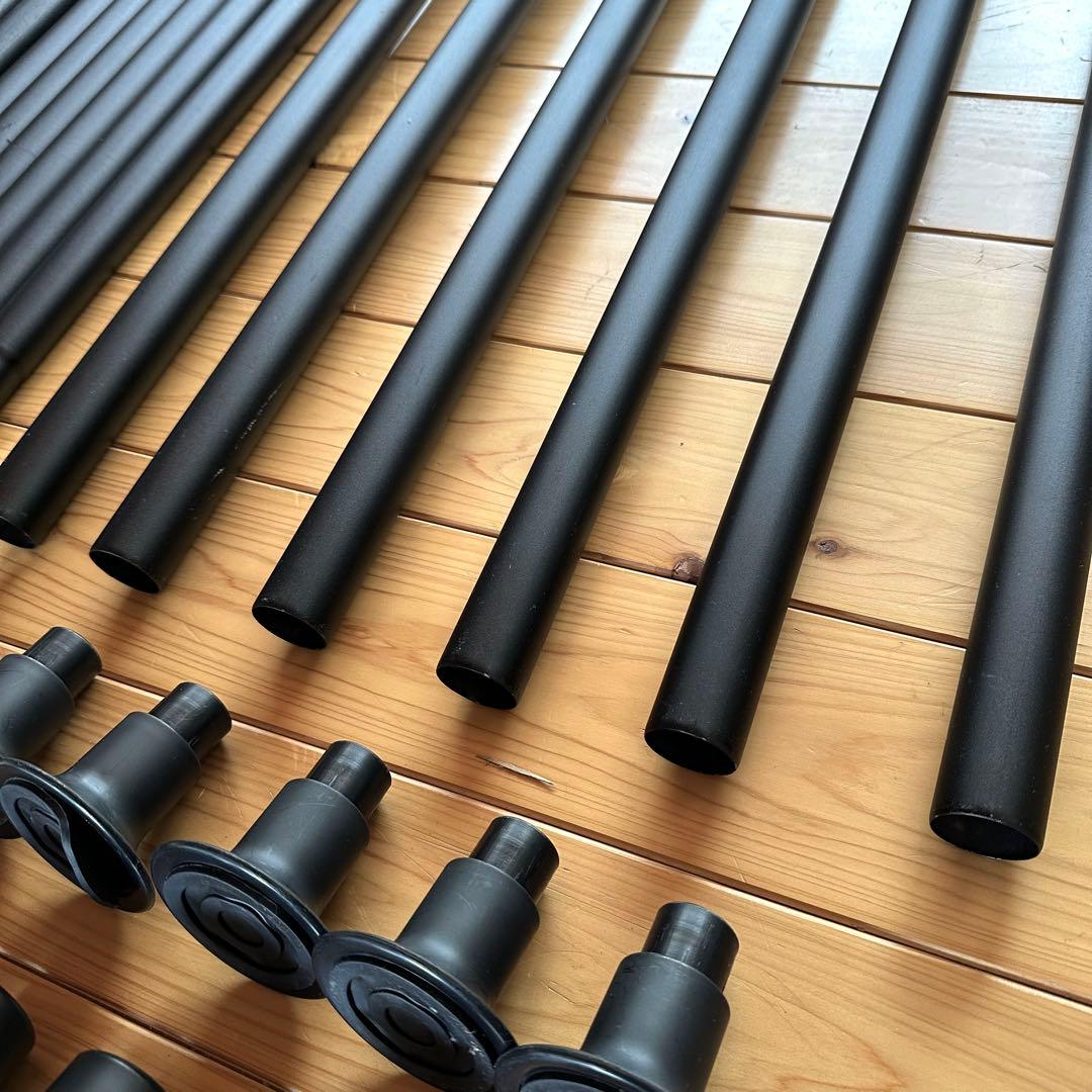 山善 YAMAZEN 突っ張りポールハンガーダブル WJ-775M ×3台セット