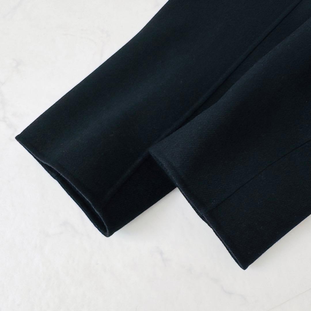 美品　ブラミンク　BLAMINK　ウールコート　リバー　ダブルフェイス