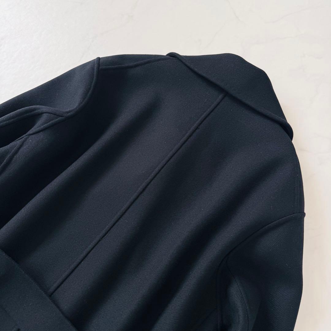 美品　ブラミンク　BLAMINK　ウールコート　リバー　ダブルフェイス