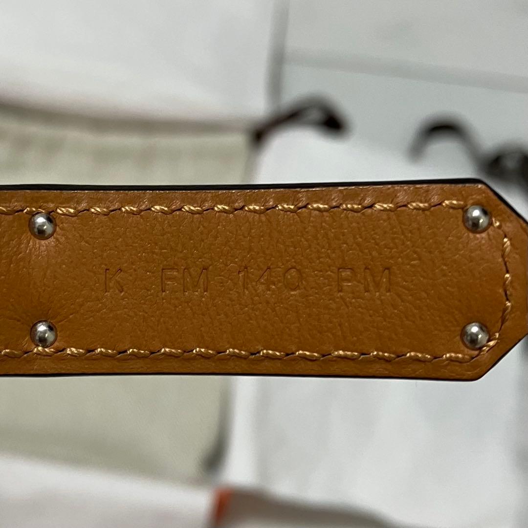 HERMES エルメス 2025年 K刻印ケリーベルト 18 ブラック シルバー