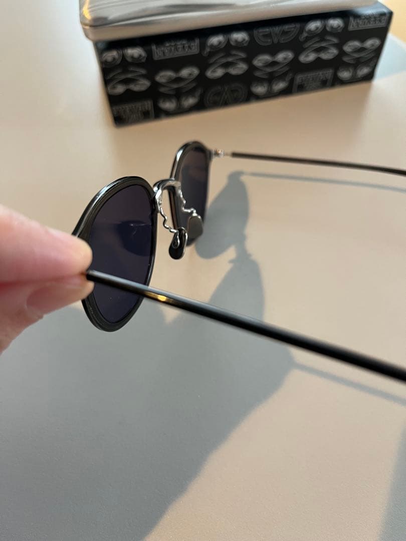 美品　EYEVAN7285 768 ブルーレンズ　サングラス