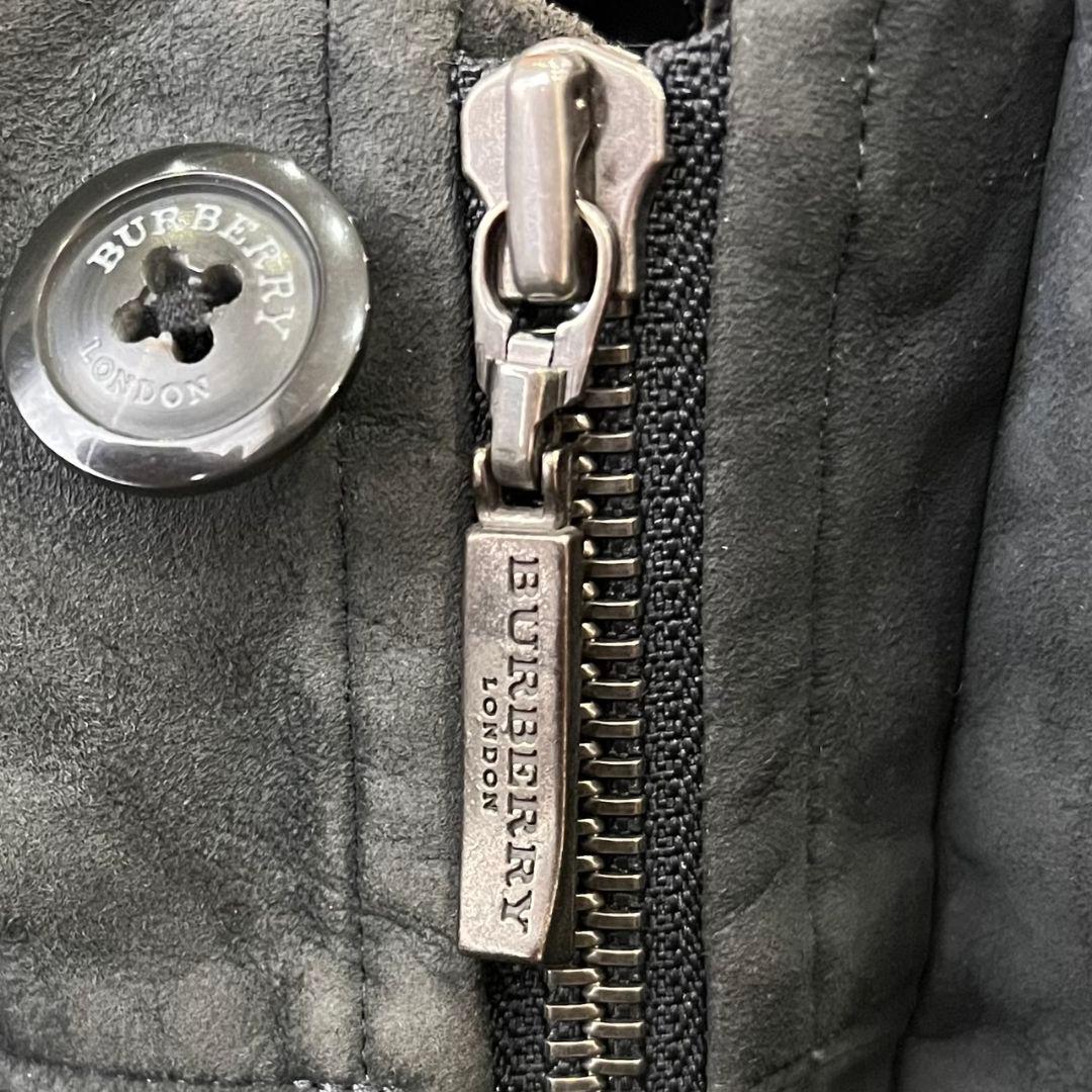 バーバリーロンドン ステンカラーコート ダウンライナー メガチェック 黒 L