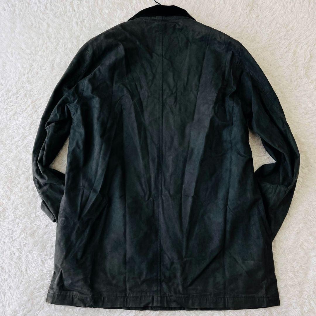 バーバリーロンドン ステンカラーコート ダウンライナー メガチェック 黒 L