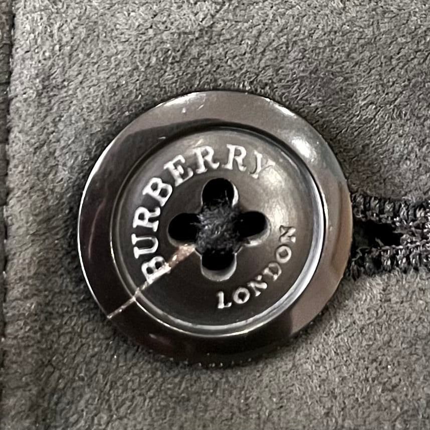 バーバリーロンドン ステンカラーコート ダウンライナー メガチェック 黒 L