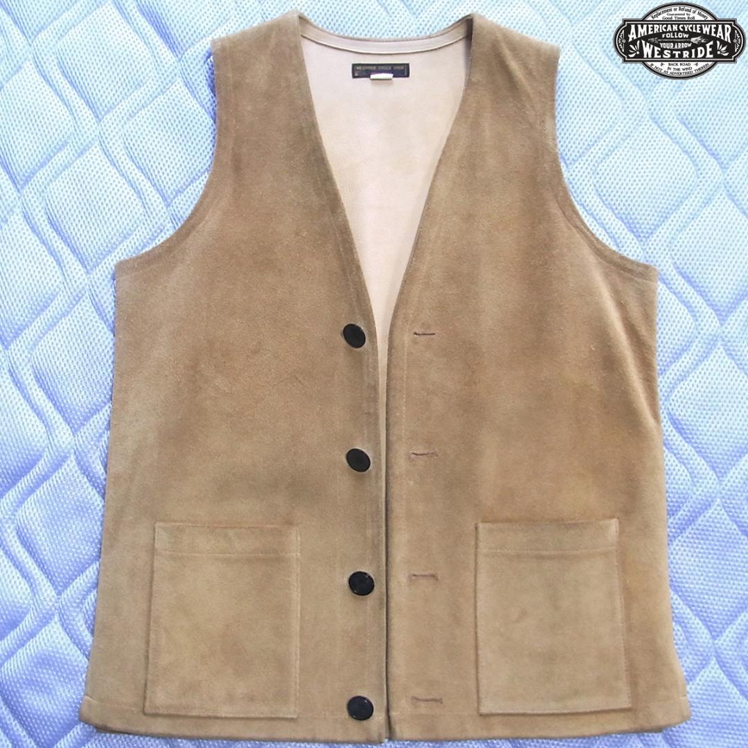 WEST RIDE ウエストライド WESTRIDE スエード レザーベスト
