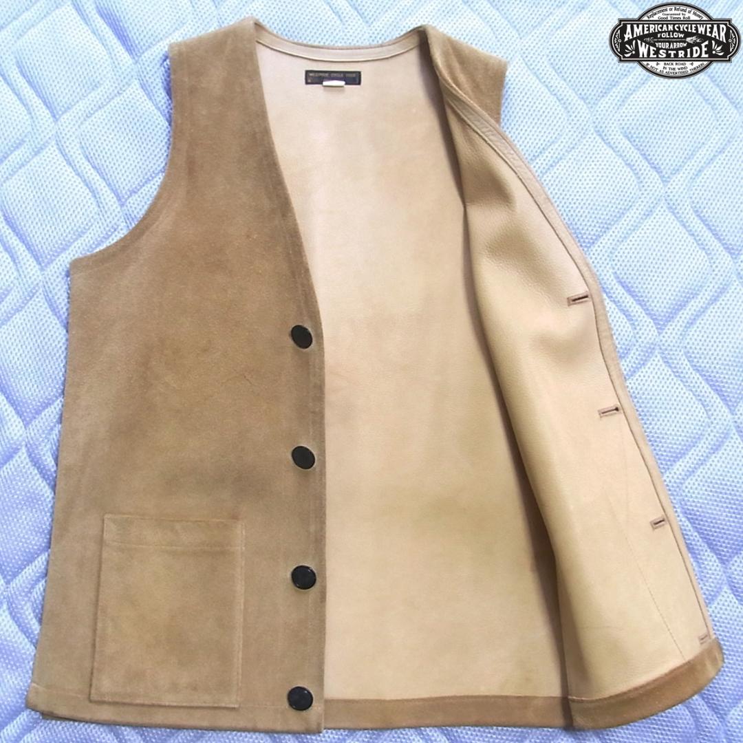 WEST RIDE ウエストライド WESTRIDE スエード レザーベスト