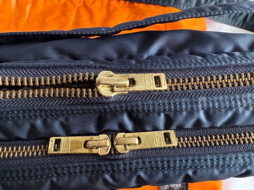 廃盤　美品　吉田カバン　ポーター　タンカー　ショルダーＳ　アイアンブルー